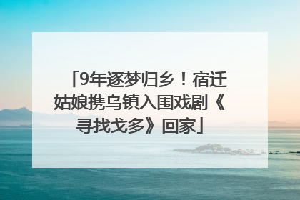 9年逐梦归乡！宿迁姑娘携乌镇入围戏剧《寻找戈多》回家