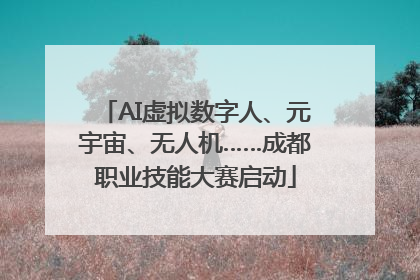 AI虚拟数字人、元宇宙、无人机……成都职业技能大赛启动