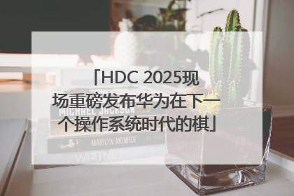HDC 2025现场重磅发布华为在下一个操作系统时代的棋