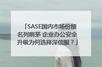 SASE国内市场份额名列前茅 企业办公安全升级为何选择深信服？